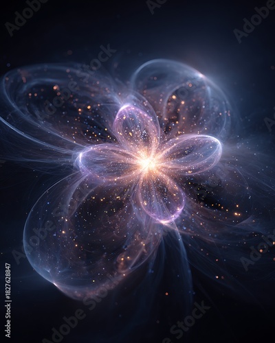 M theory visualization eleven dimensional energy branes intersecting luminous cosmic field theoretical cosmology art minimal style