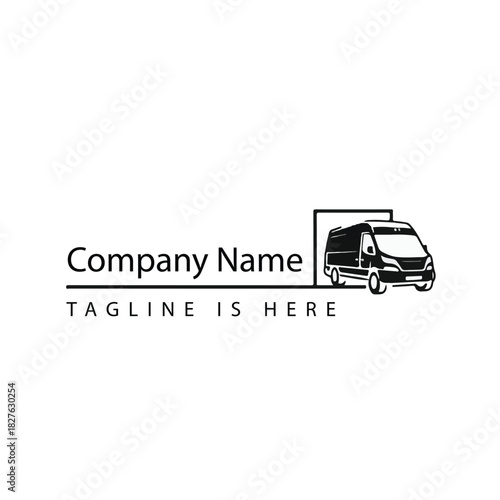 Black car company logo design