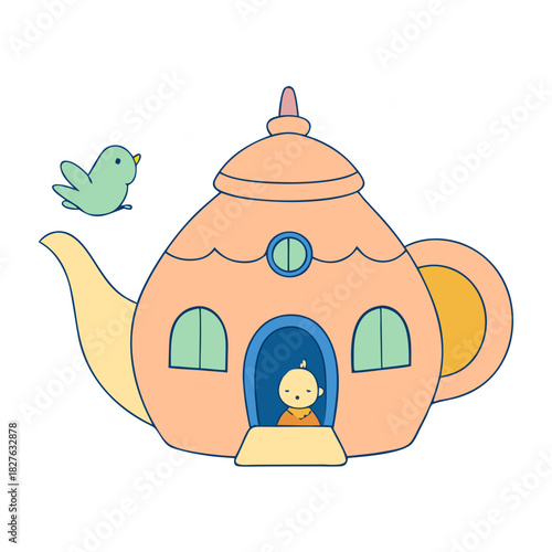 illustration of a teapot