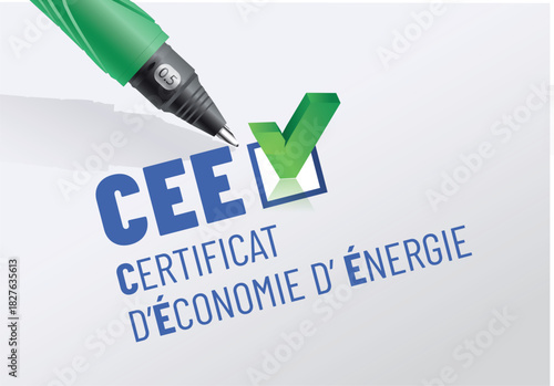 CEE - acronyme - certificat d'économie d'énergie