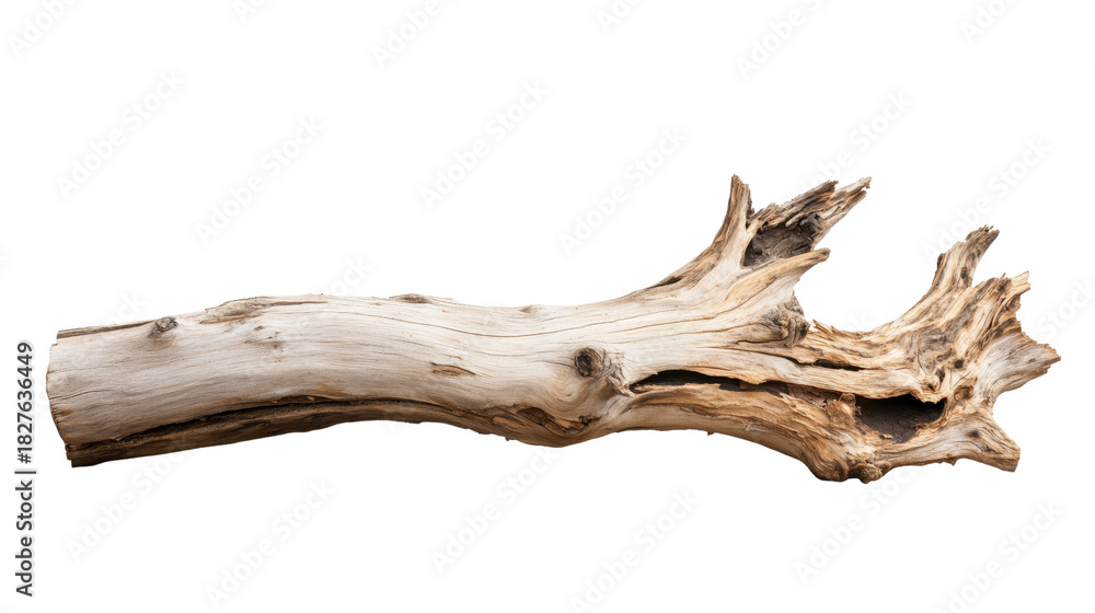 Fototapeta premium Dry tree branch isolated on transparent background