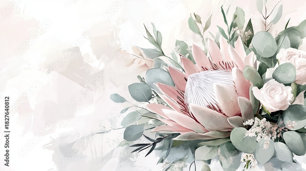 絵画 額縁付 プロテア protea Botanical Protea Framed Wall Art - Decor Steals