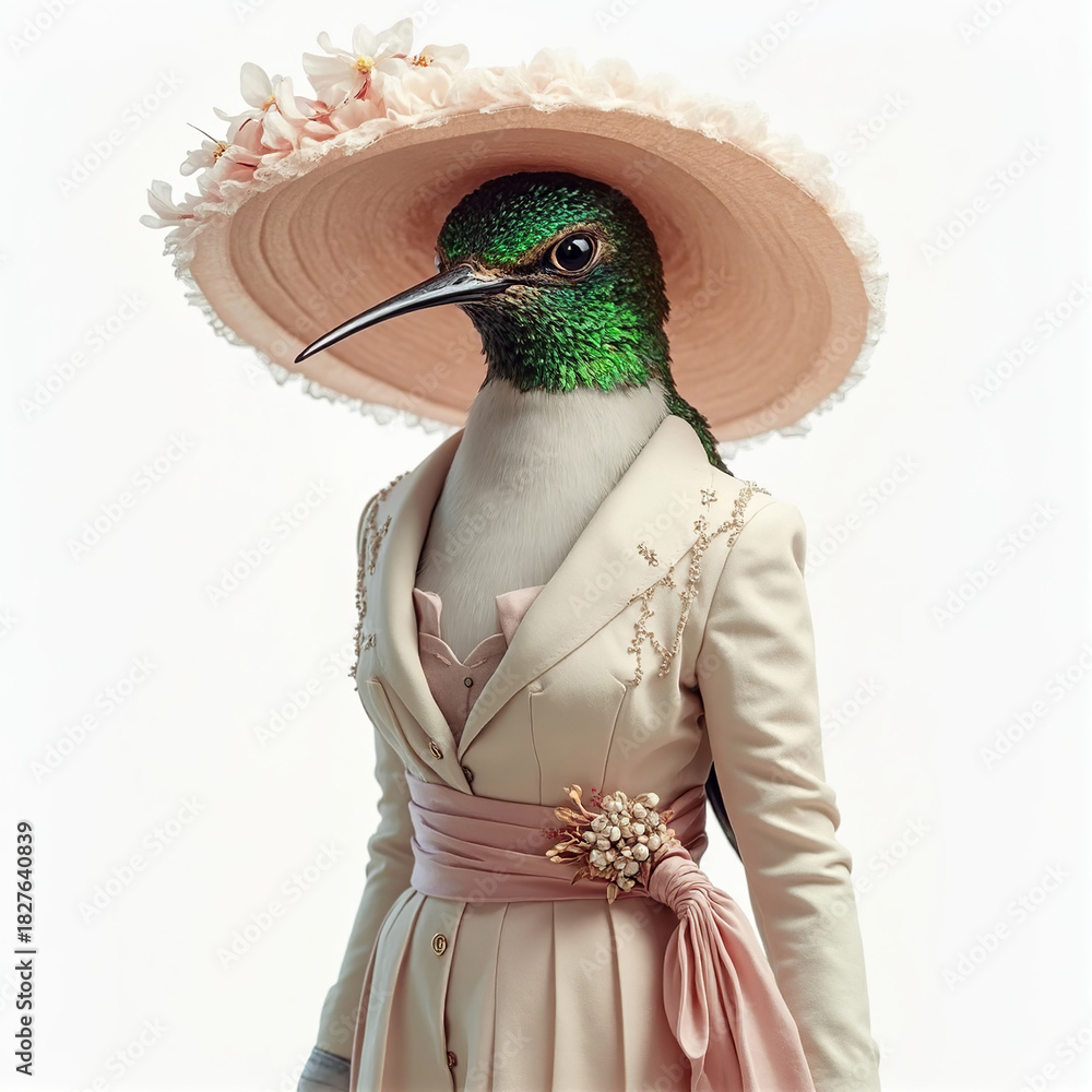 Fototapeta premium Fashion hummingbird image