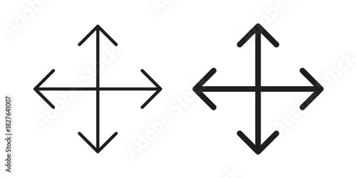 Drag icons vector collection for web designs. flat icons