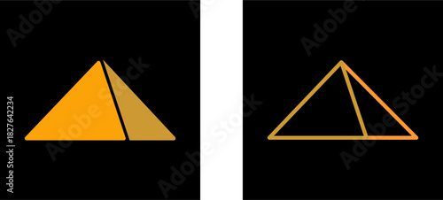Pyramid Vector Icon