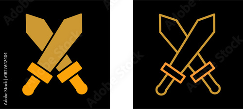 Two Swords Vector Icon