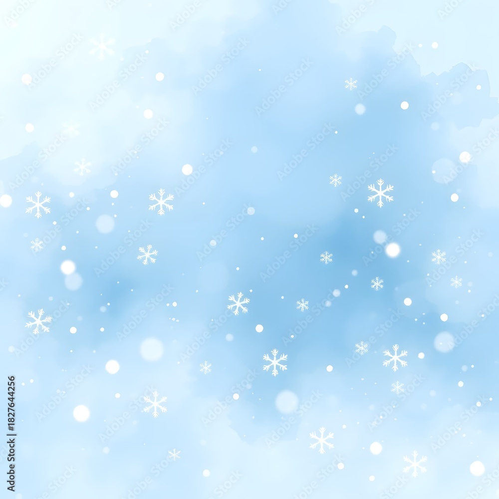 Fototapeta premium winter background with snowflakes