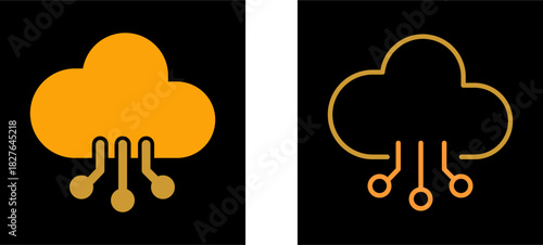 Cloud Computing Vector Icon