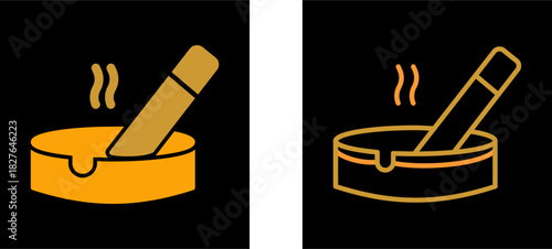 Ashtray Vector Icon
