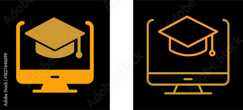 Online Learning Vector Icon