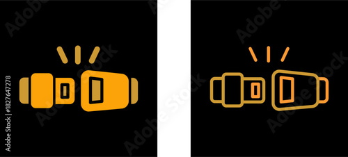 Seat Belt Vector Icon