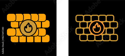FireWall Vector Icon
