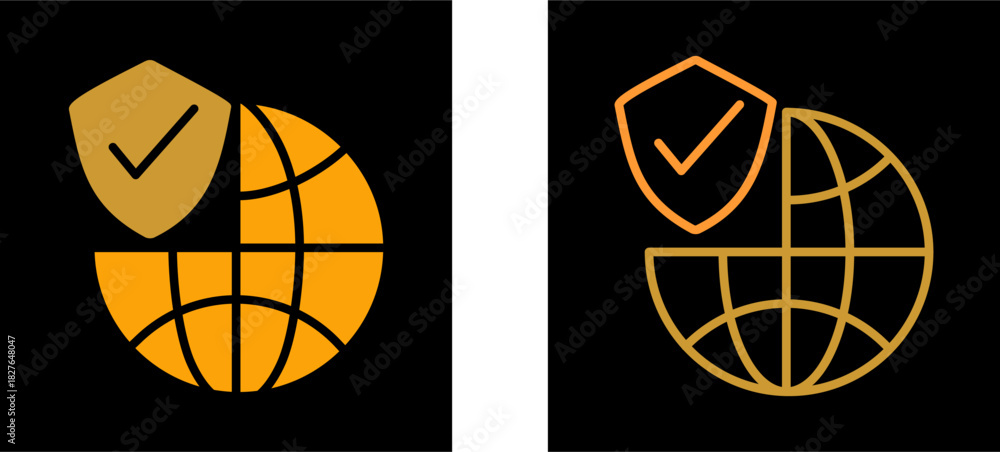 Fototapeta premium Protection Vector Icon