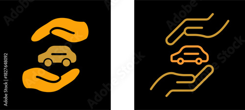 Car Insurance Vector Icon