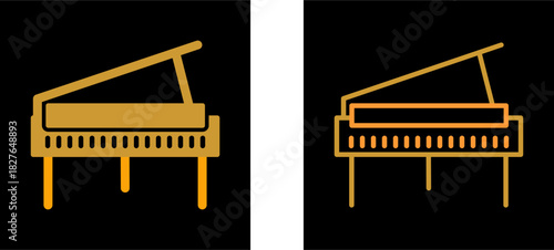 Grand Piano Vector Icon