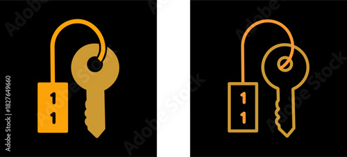 Room key Vector Icon