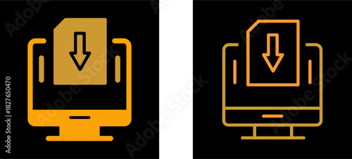 Down Vector Icon