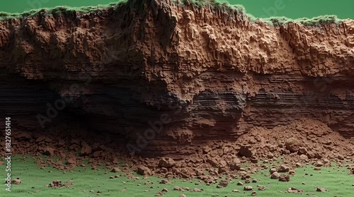 Discover earth's layers in this dynamic video showcasing soil stratification and geological formations, perfect for science education and environmental studies