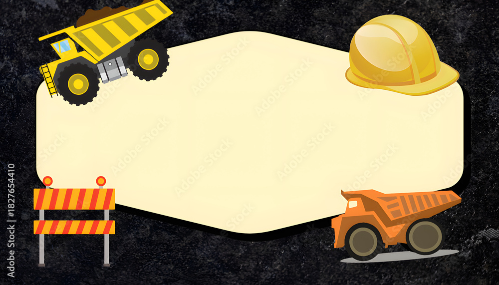 Naklejka premium under construction background