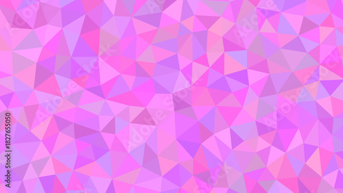 A vibrant mosaic of pink and purple triangles creates a captivating geometric pattern, evoking a sense of modern art and playful energy