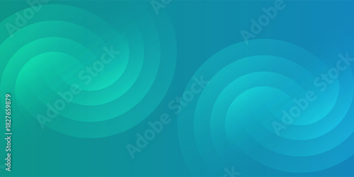 Blue Teal Abstract Circle Background with Gradient Shapes and Modern Design. Suit for banner, web, brochure, pamflet and presentation