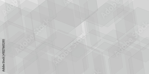 Abstract background white modern background. Gradient square shape design. Futuristic technology concept. Abstract geometric line square seamless pattern.