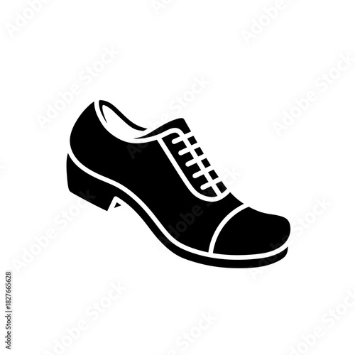 Elegant Oxford Shoe Icon Vector Illustration for Fashion and Style