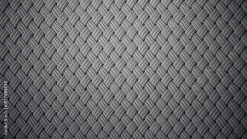 Grey woven texture with diagonal pattern and subtle vignette