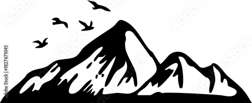Mountain Silhouette Icon