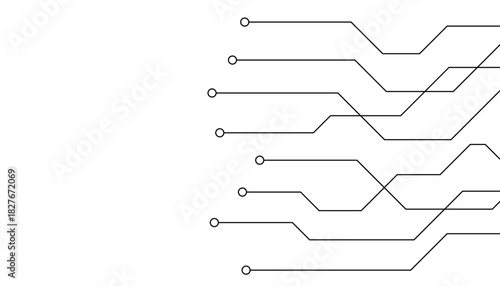 Abstract futuristic circuit board Illustration, Circuit board with various technology elements. Circuit board pattern for technology background. Vector illustration