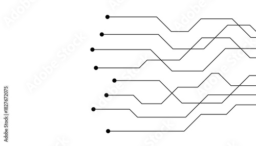 Abstract futuristic circuit board Illustration, Circuit board with various technology elements. Circuit board pattern for technology background. Vector illustration