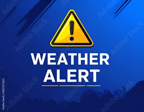 Stay safe with this weather alert graphic and be prepared for storm season with a timely warning