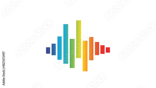 Free Download Colorful Digital Audio Equalizer Bars Graphic isolated PNG with Transparent Background - GFXLoad