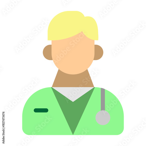 Doctor Vector Flat Icon Design