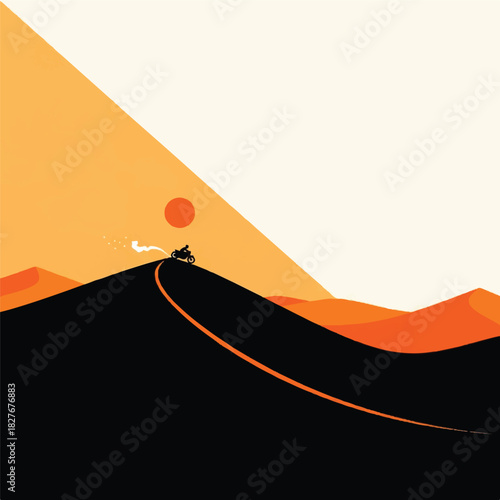 Desert Ride Motorcycle Adventure Through the Dunes