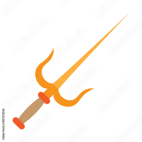 Sai Blades Vector Flat Icon Design