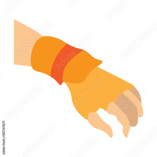 Wrist Guard Vector Flat Icon Design