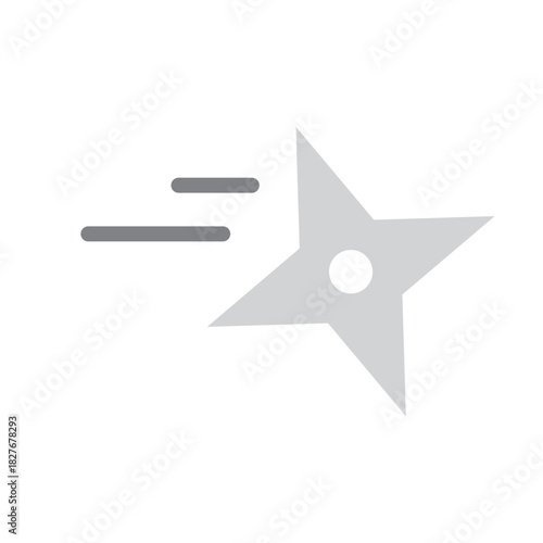 Star Throw Vector Flat Icon Design
