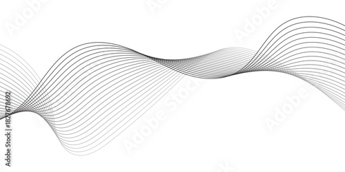 Wave lines Pattern abstract background. Horizontal wave lines. Modern wavy lines vector. Curved lines. 
