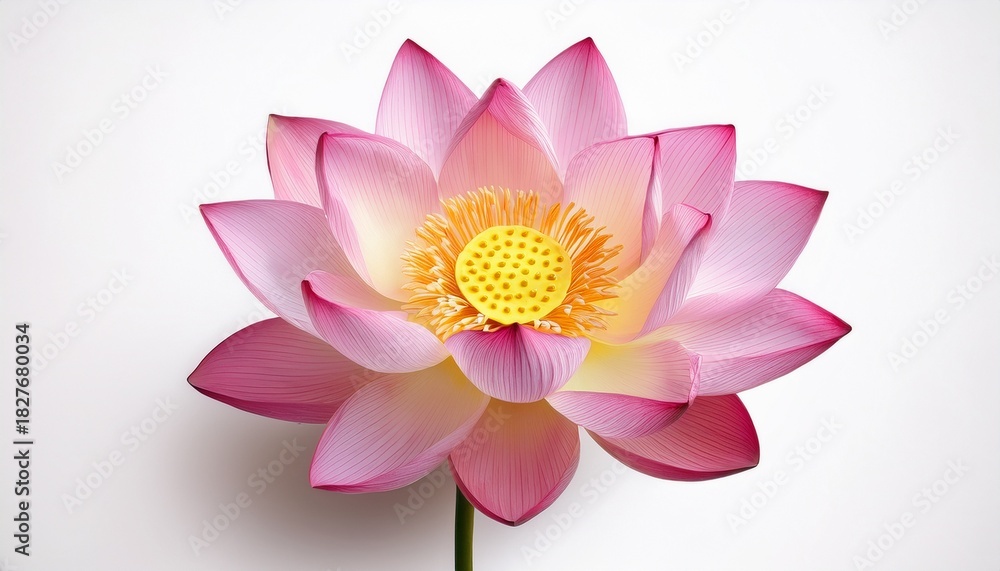 Obraz premium Elegant Pink Lotus Flower Blossom with Delicate Petals