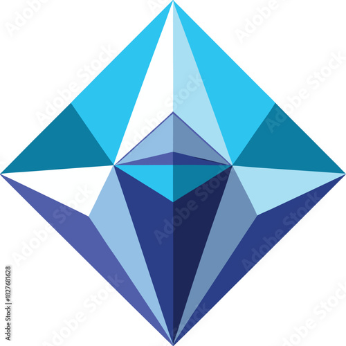 Volcano and crystal realm pattern with glowing magma