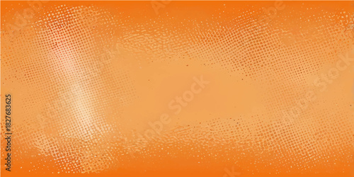 Textured orange backdrop featuring a glass of golden beer with a macro pattern of bubbles and yellow drops