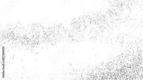 Black speckle texture on white background abstract pattern vector