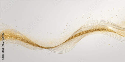 Abstract grunge background with fresh green macro closeup nature waves