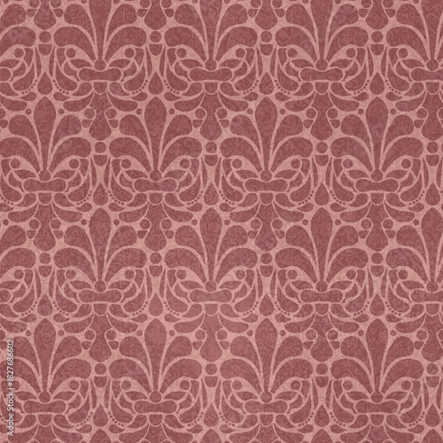 Seamless Ornamental Damask Pattern