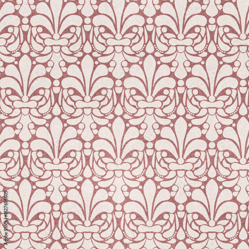 Seamless Ornamental Damask Pattern