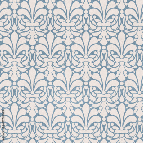 Seamless Ornamental Damask Pattern