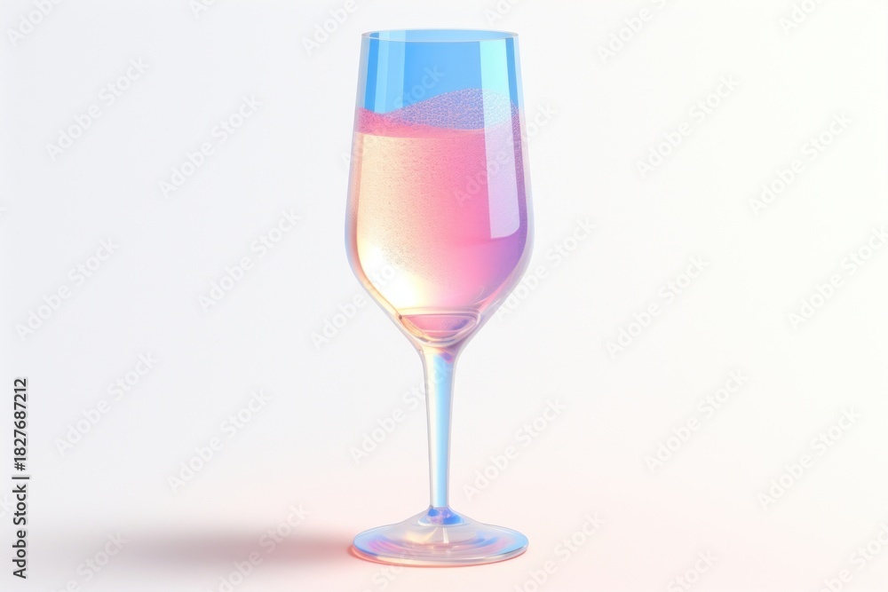 Fototapeta premium Champagne glass champagne cocktail drink.