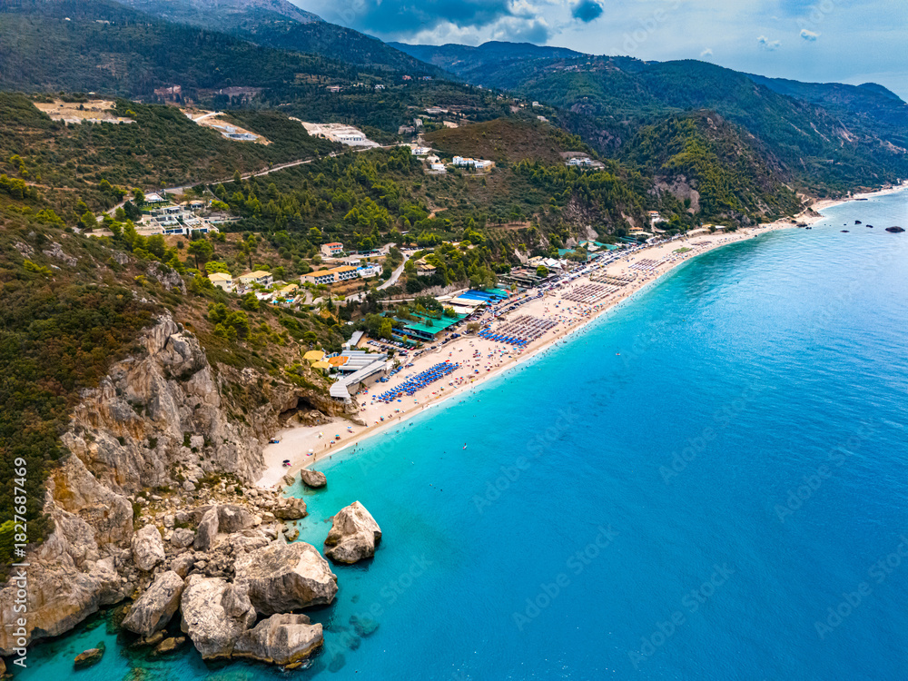 Fototapeta premium Kathisma Beach on Lefkada Island, Greece