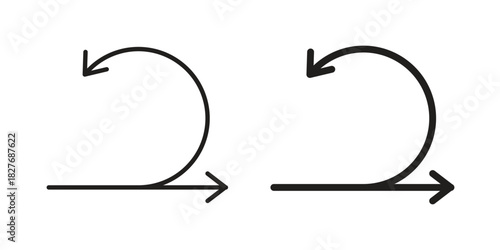 Agile icons Concepts. black solid and line stroke designs for web and app use